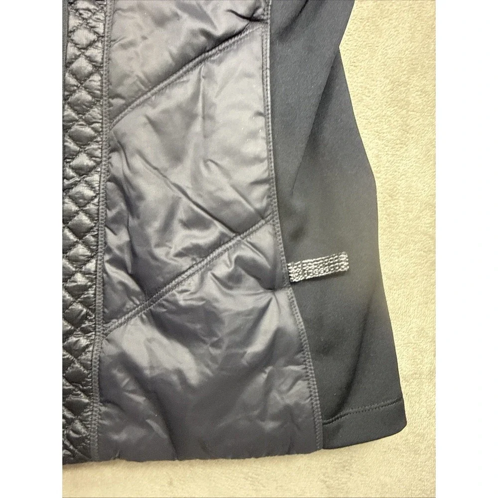 Athleta Rock Ridge Puffer Jacket Women XS PRIMALOFT Quilted Thumb Hole Hood NICE